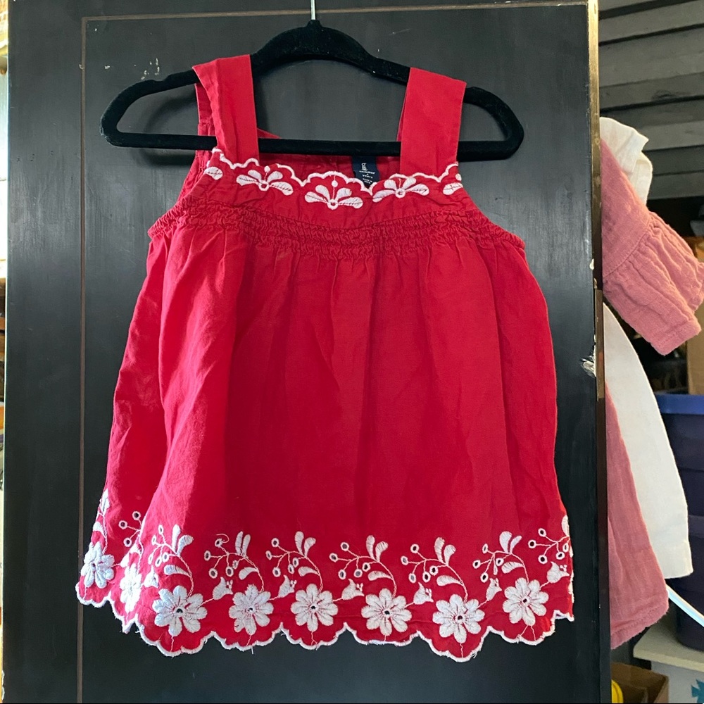 Baby Gap Red Dress Top